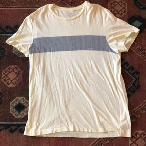 Calvin Klein cream and grey tee